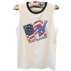 MTV American Flag Tank Top XS